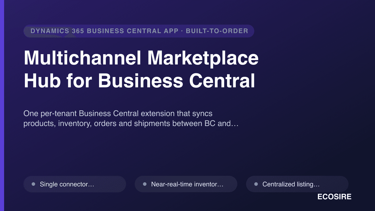 Multichannel Marketplace Hub for Business Central