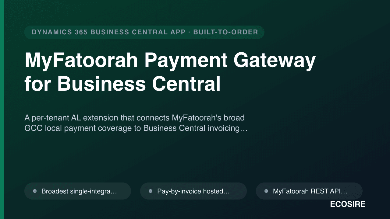 MyFatoorah Payment Gateway for Business Central