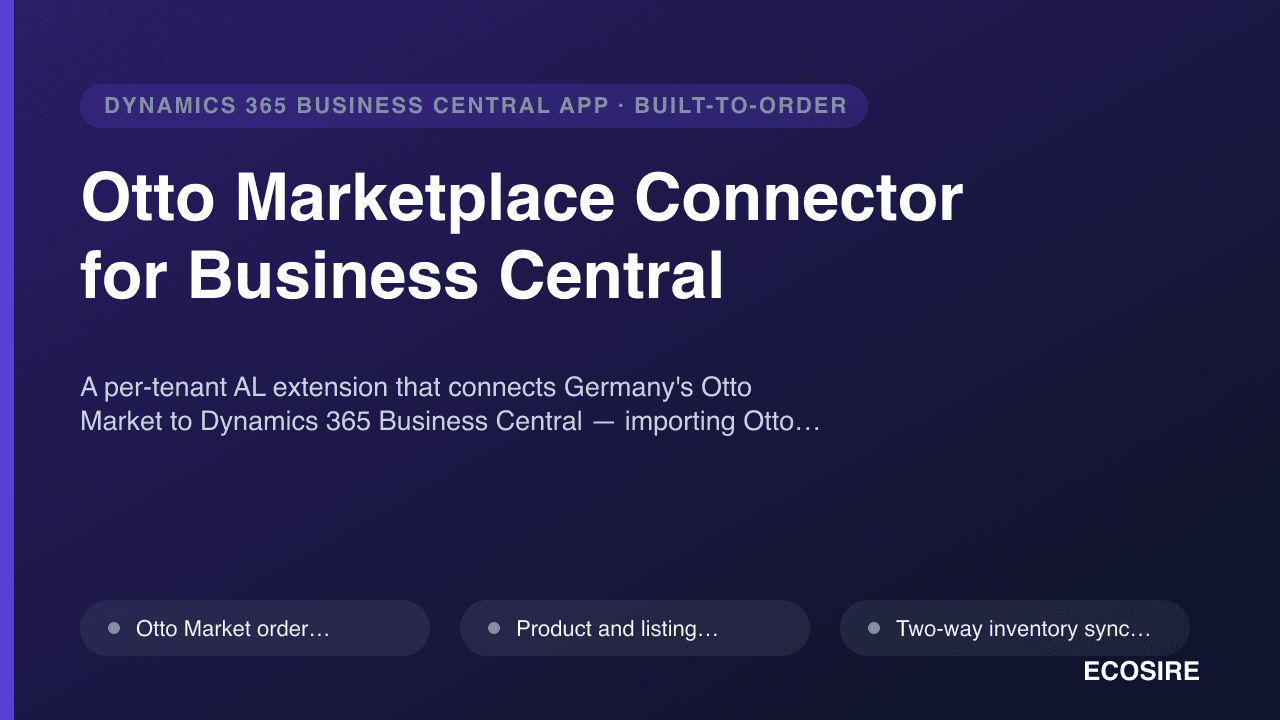 Otto Marketplace Connector for Business Central