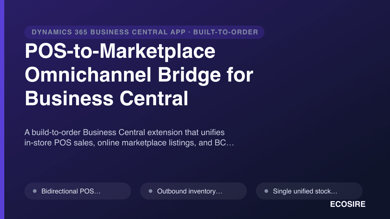 POS-to-Marketplace Omnichannel Bridge for Business Central