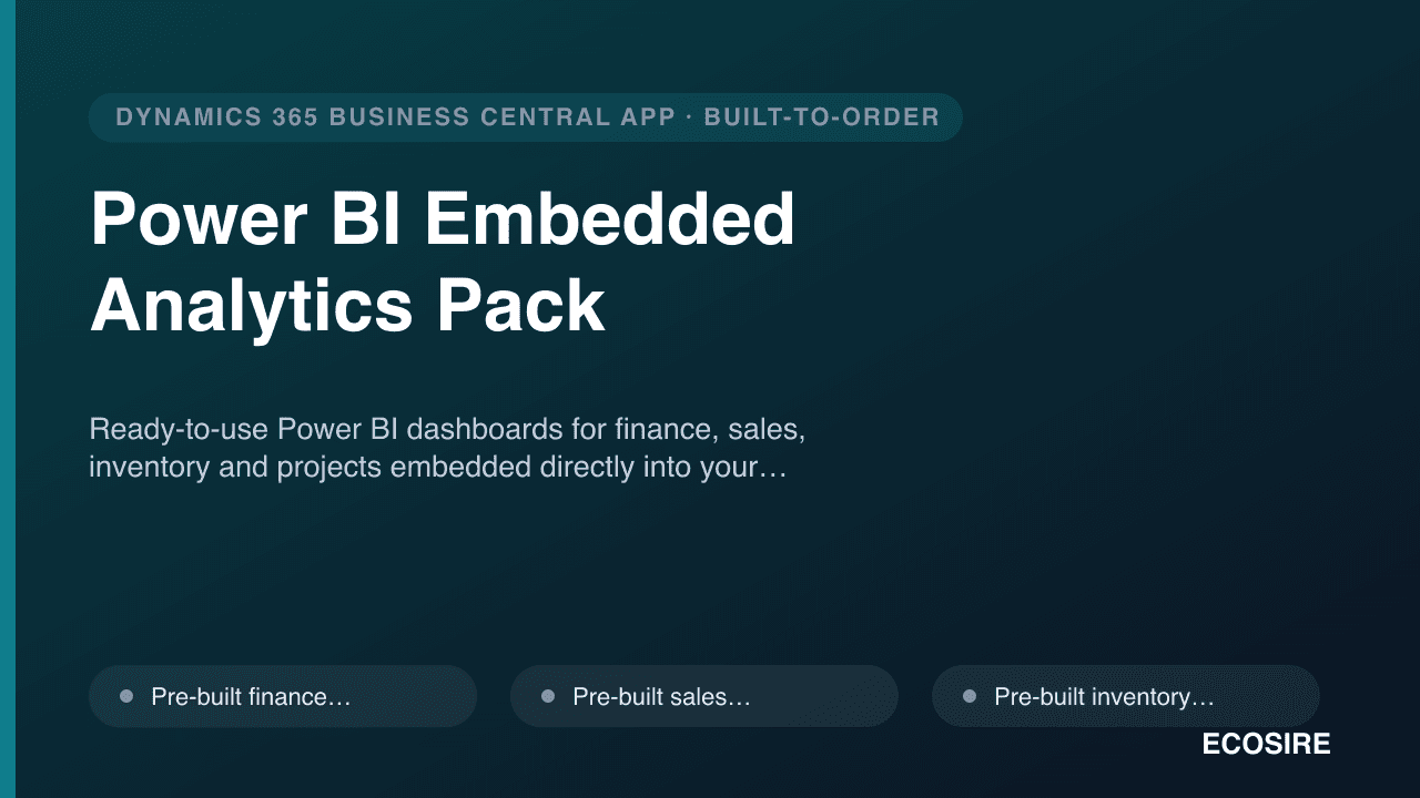 Power BI Embedded Analytics Pack