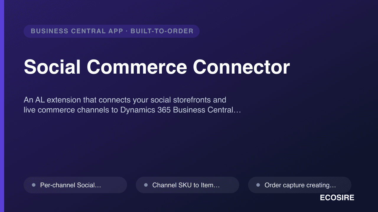 Social Commerce Connector