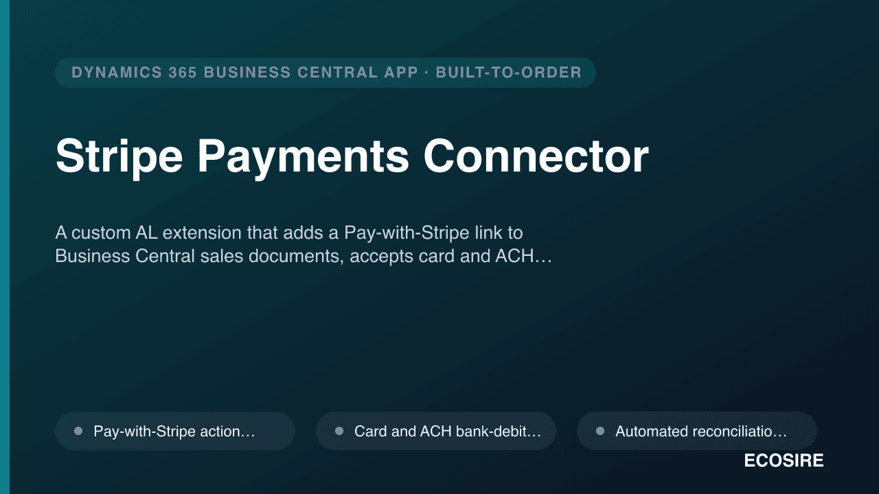 Stripe Payments Connector
