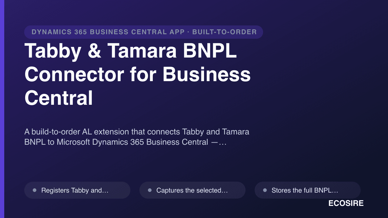 Tabby & Tamara BNPL Connector for Business Central