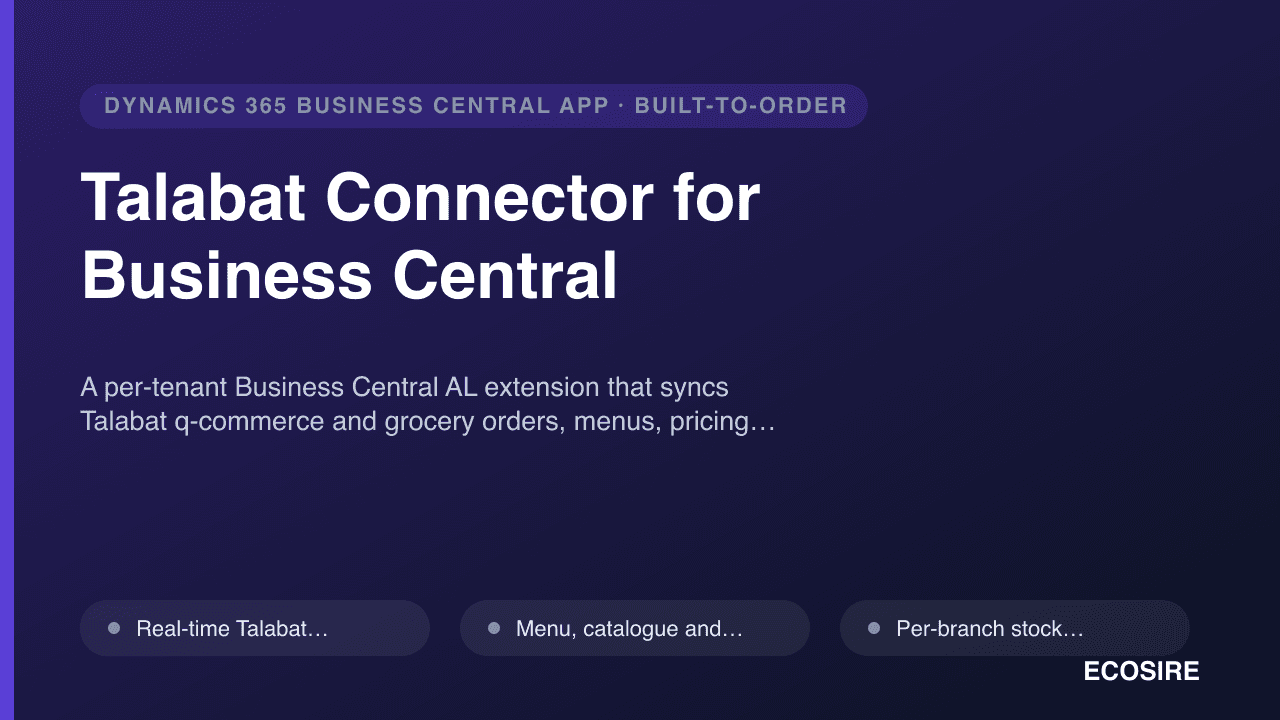 Talabat Connector for Business Central