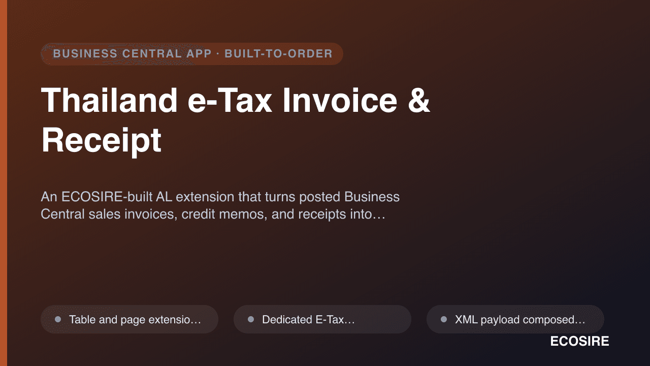 Thailand e-Tax Invoice & Receipt