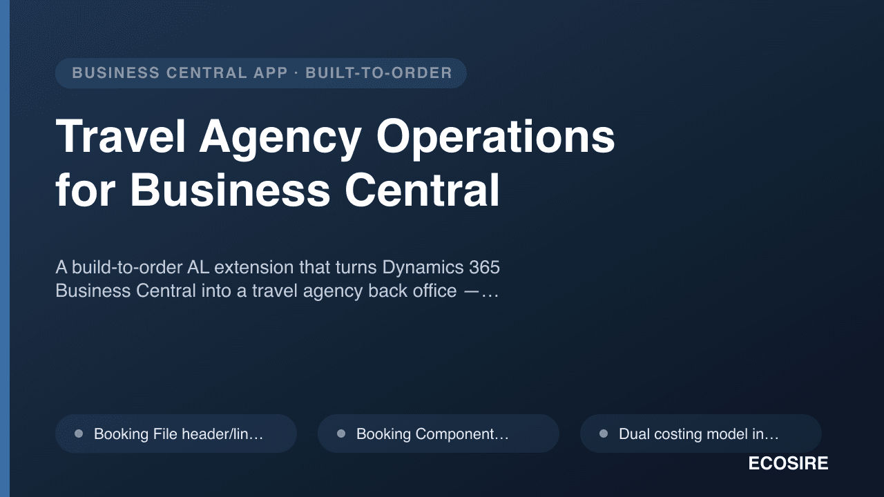 Travel Agency Operations for Business Central