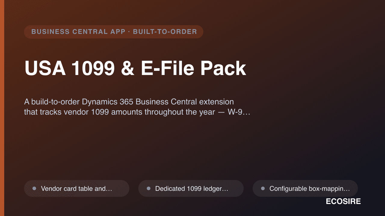 USA 1099 & E-File Pack