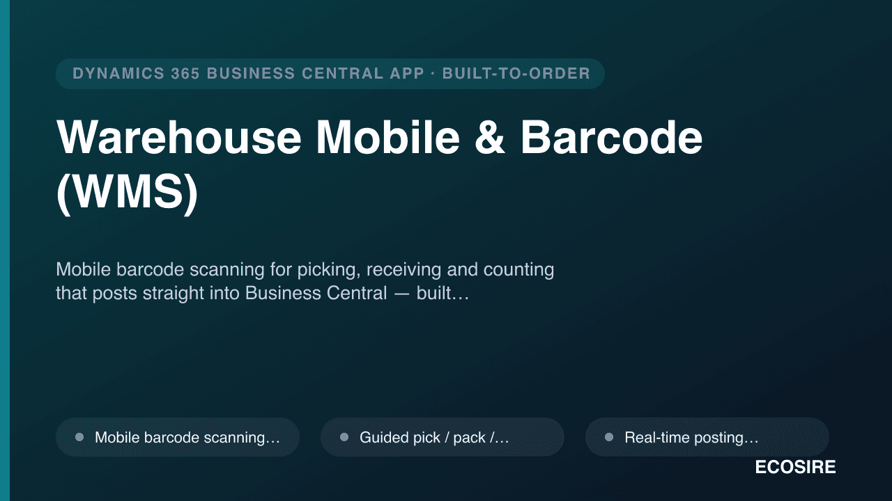 Warehouse Mobile & Barcode (WMS)