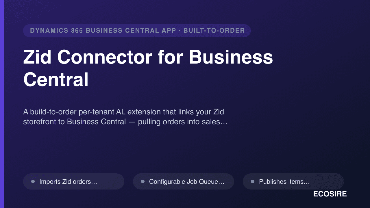 Zid Connector for Business Central