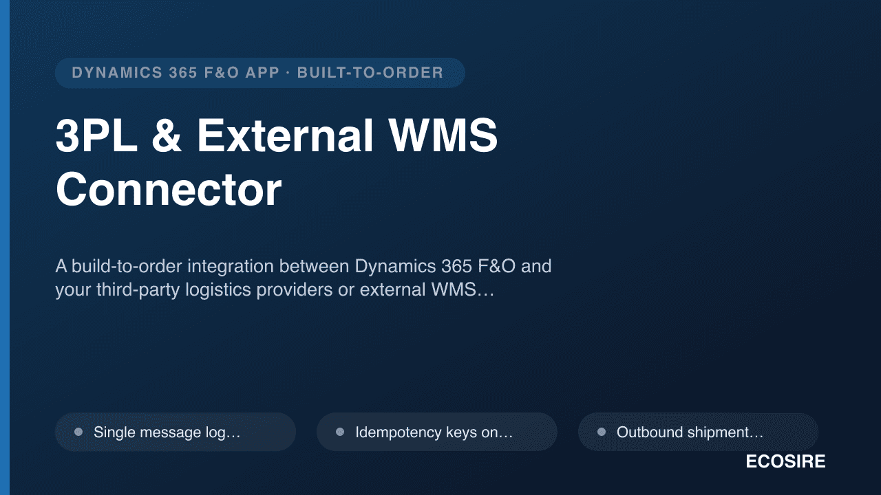3PL & External WMS Connector