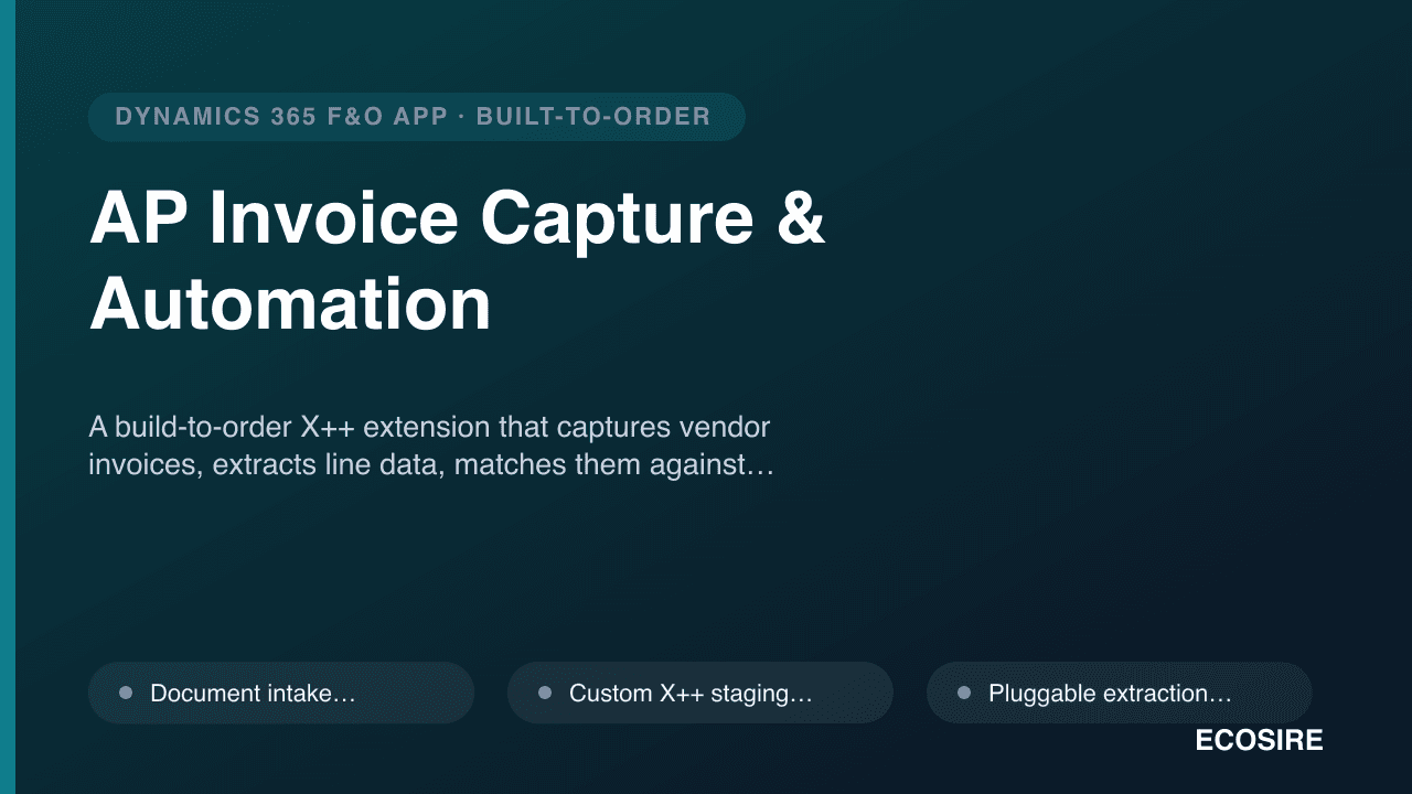 AP Invoice Capture & Automation
