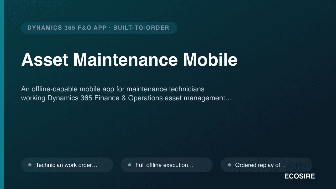 Asset Maintenance Mobile