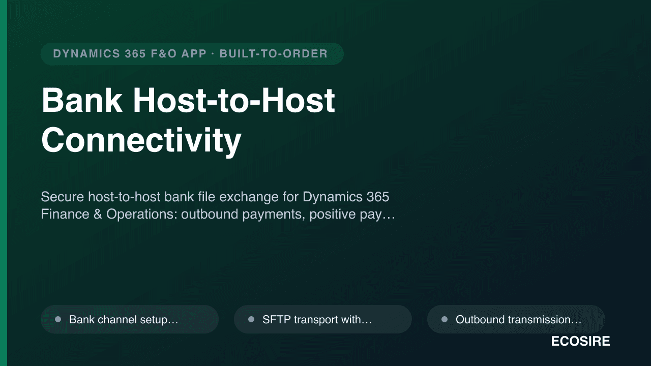 Bank Host-to-Host Connectivity