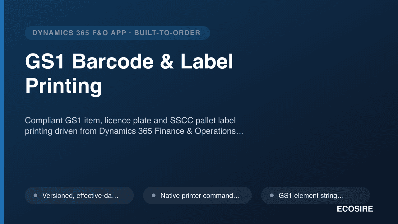 GS1 Barcode & Label Printing