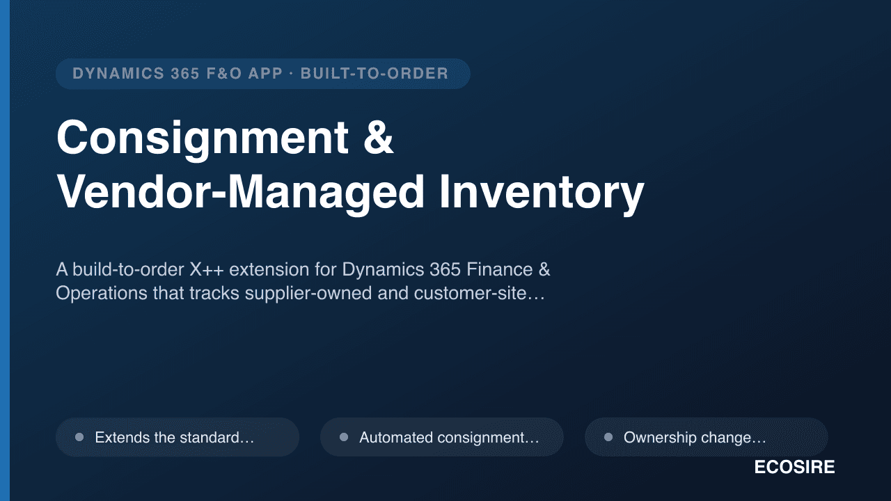 Consignment & Vendor-Managed Inventory