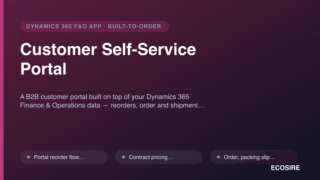 Customer Self-Service Portal