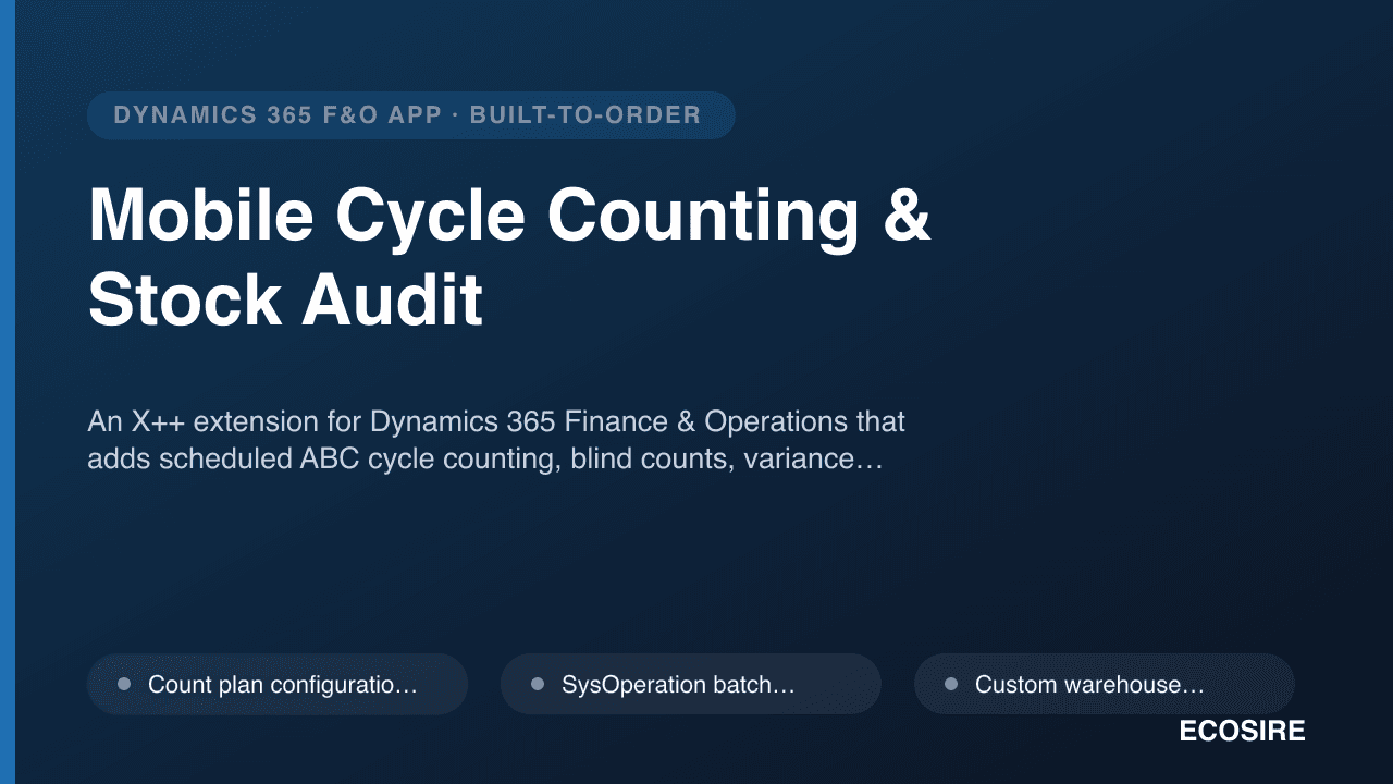 Mobile Cycle Counting & Stock Audit