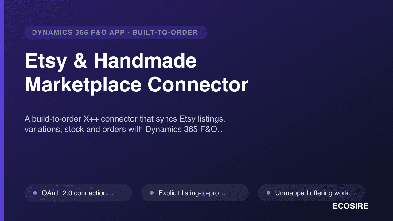 Etsy & Handmade Marketplace Connector