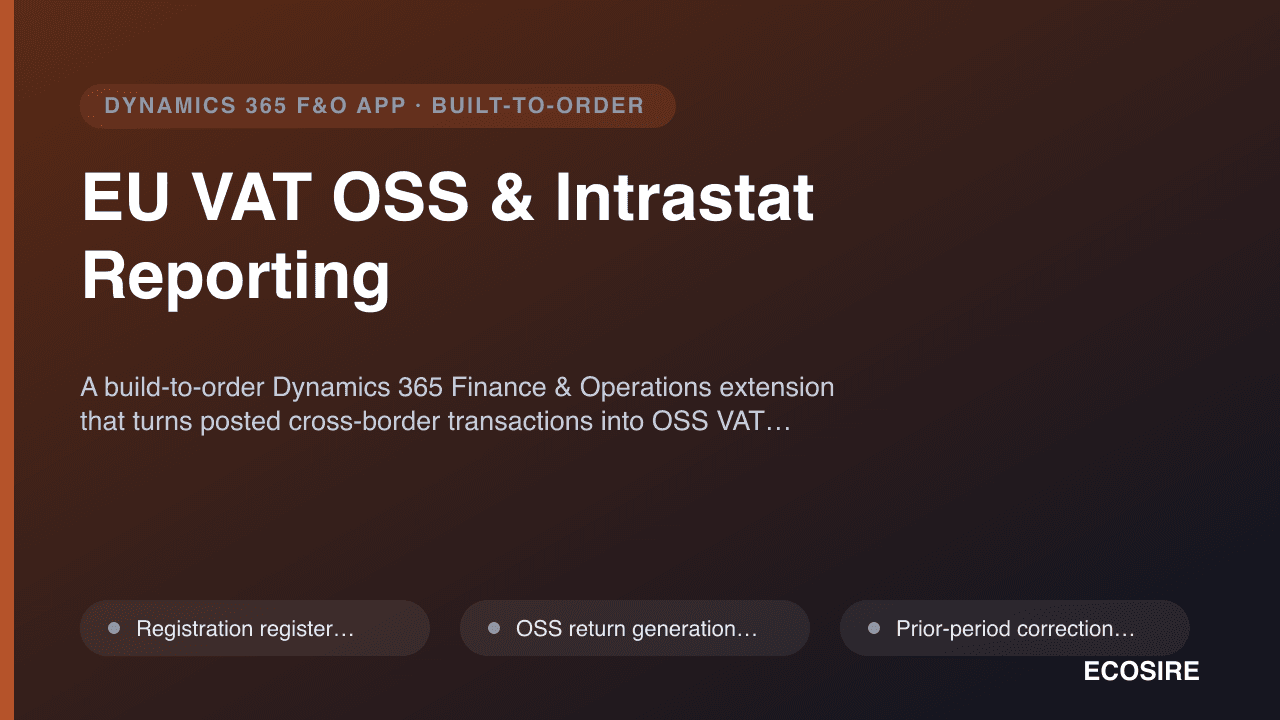EU VAT OSS & Intrastat Reporting