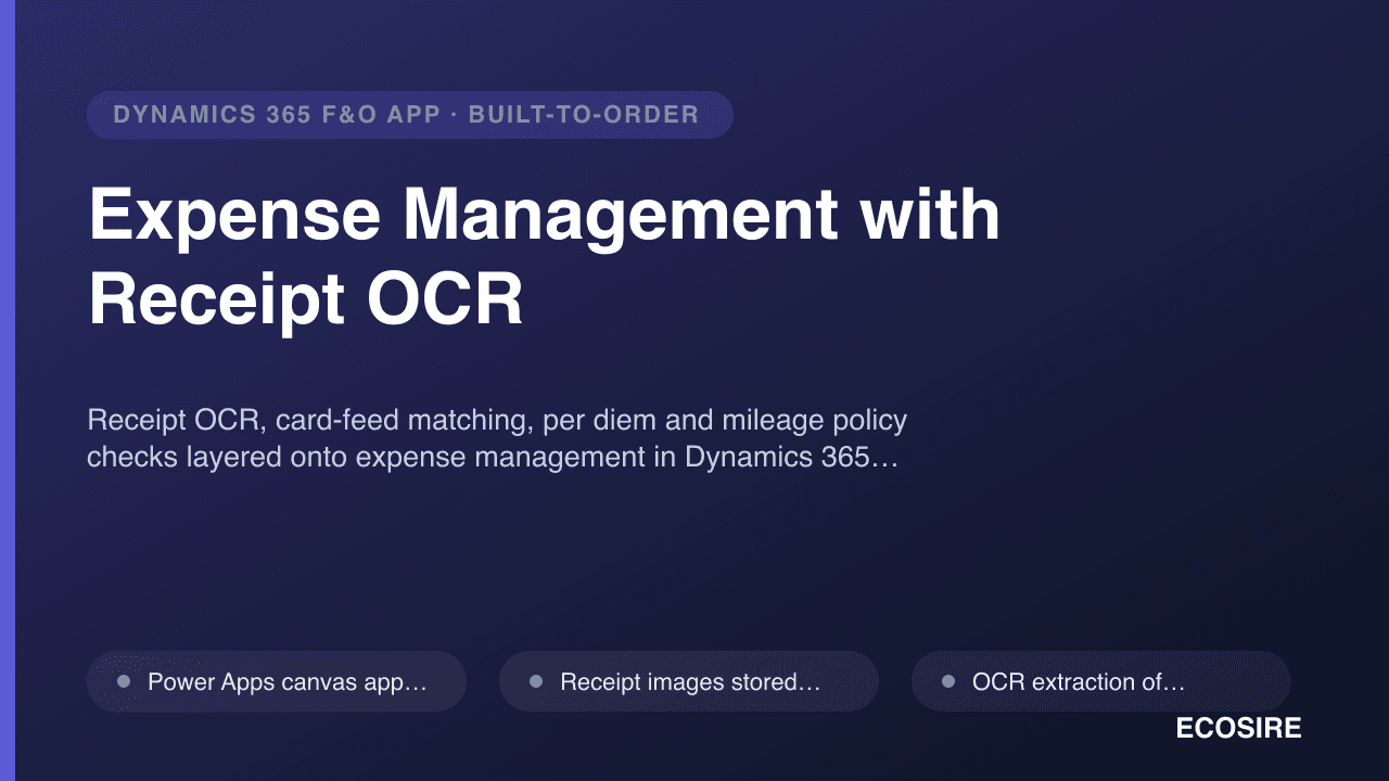 Expense Management with Receipt OCR