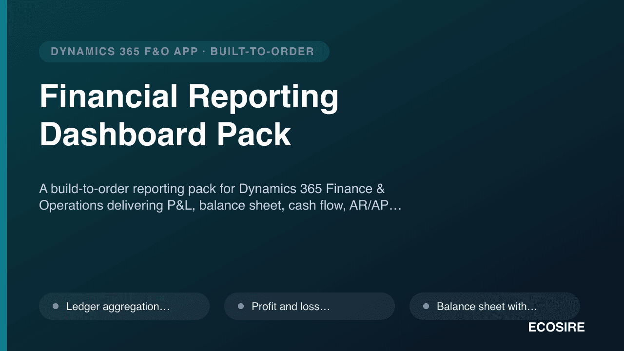 Financial Reporting Dashboard Pack