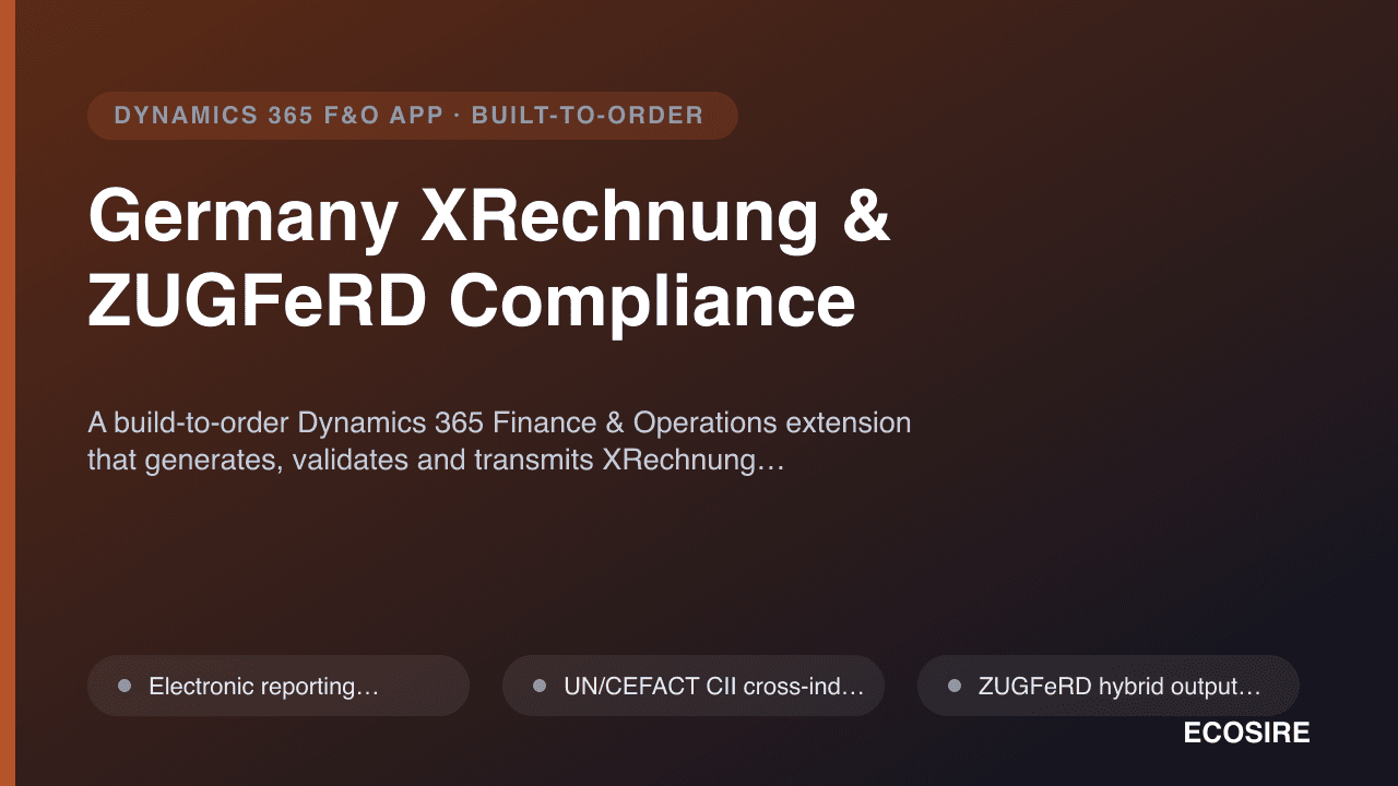 Germany XRechnung & ZUGFeRD Compliance