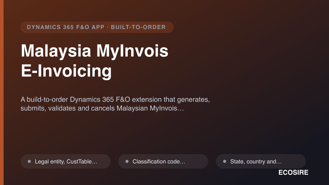 Malaysia MyInvois E-Invoicing
