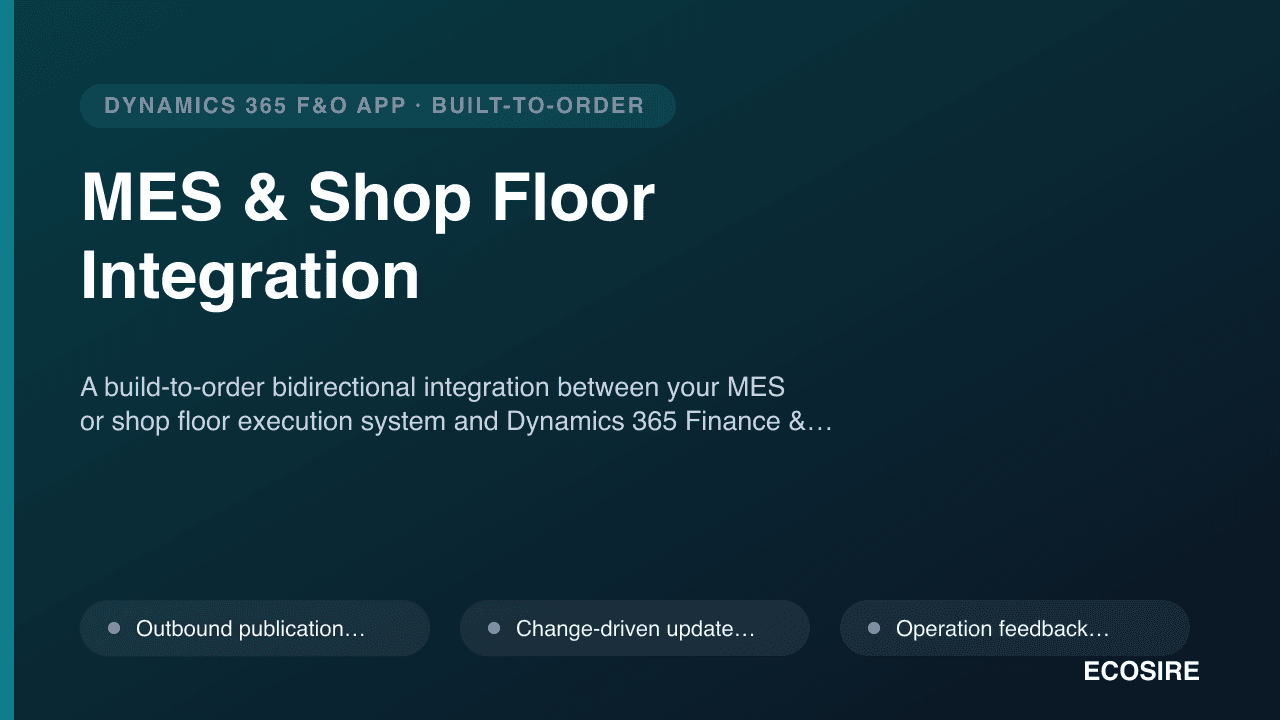 MES & Shop Floor Integration