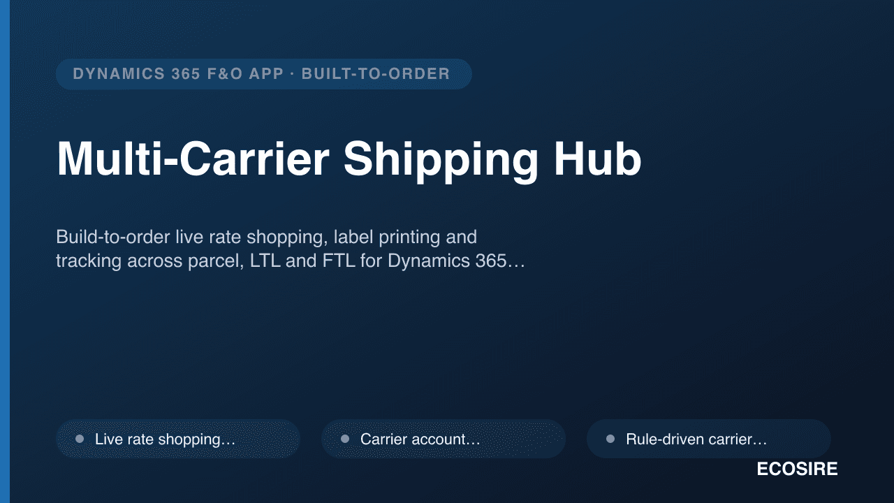 Multi-Carrier Shipping Hub