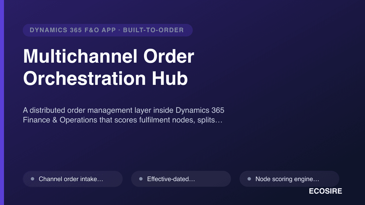 Multichannel Order Orchestration Hub