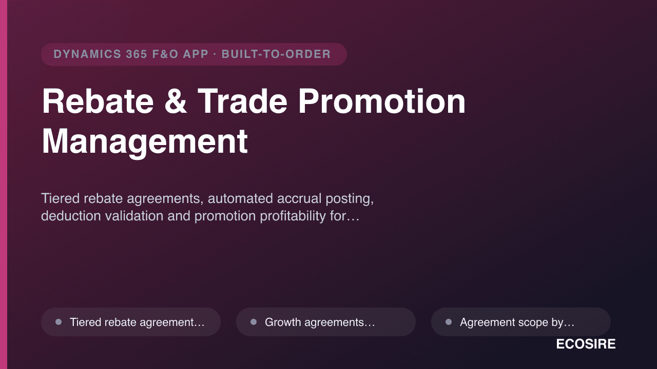 Rebate & Trade Promotion Management