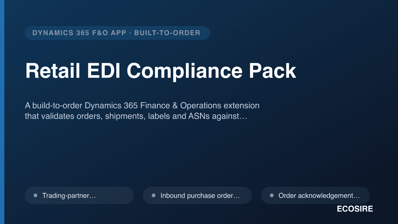 Retail EDI Compliance Pack