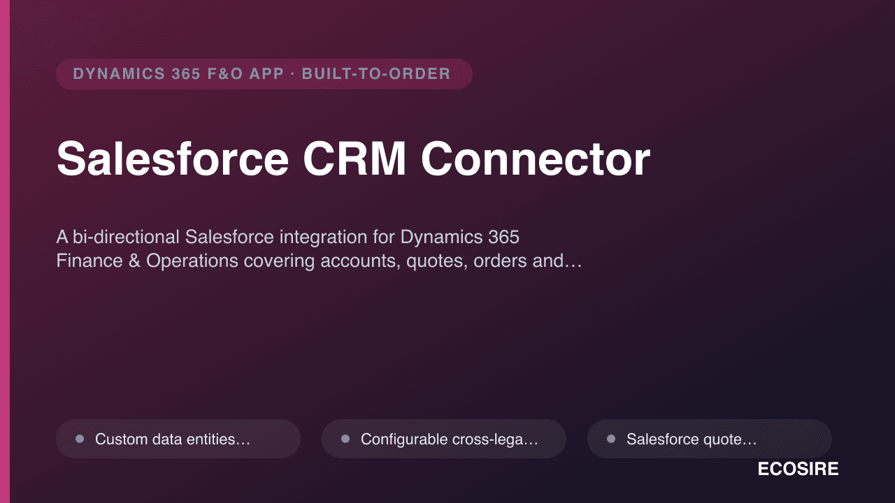 Salesforce CRM Connector