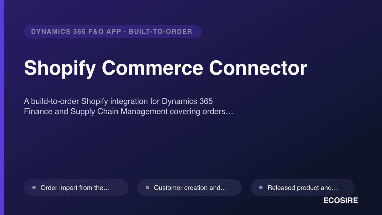 Shopify Commerce Connector