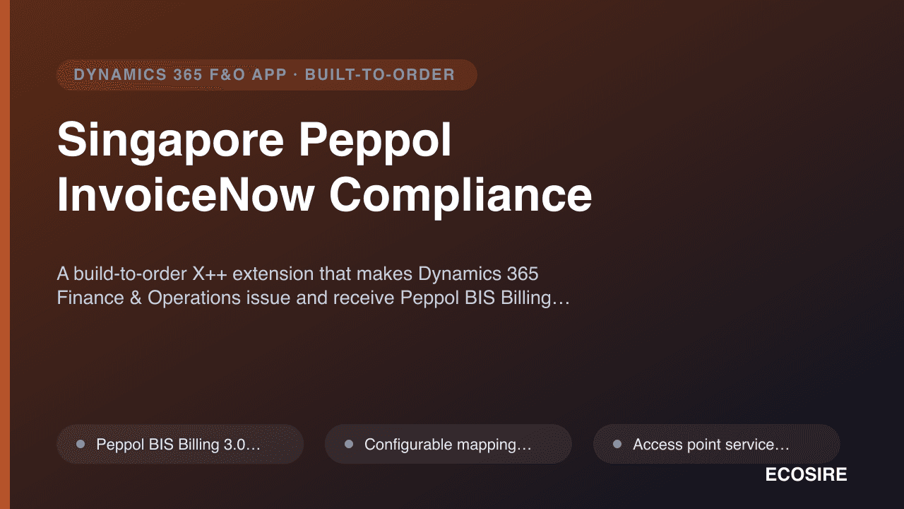 Singapore Peppol InvoiceNow Compliance