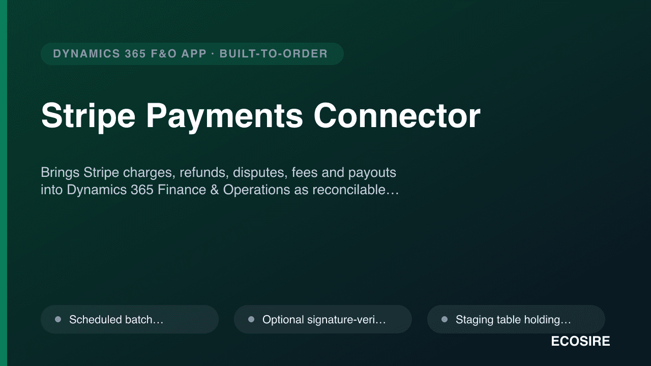 Stripe Payments Connector
