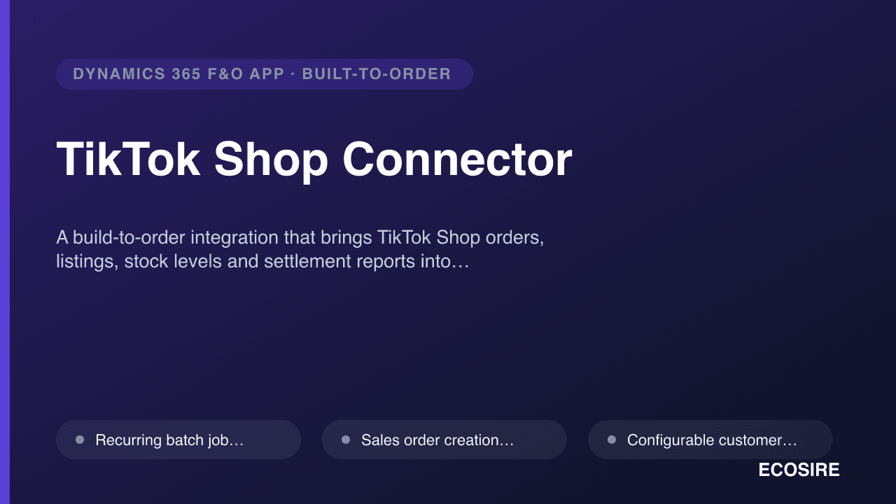 TikTok Shop Connector