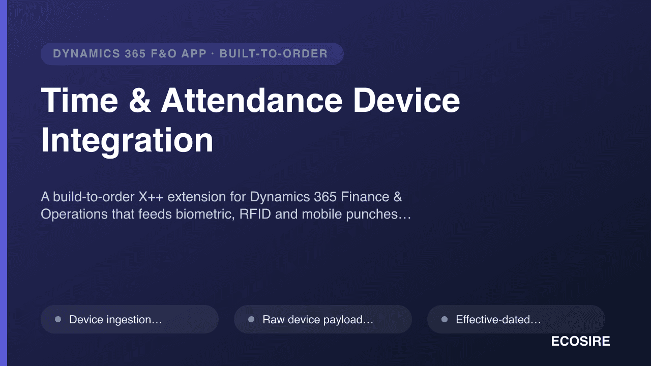 Time & Attendance Device Integration