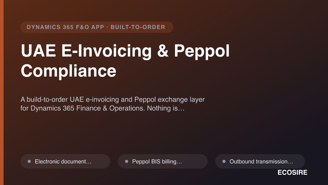 UAE E-Invoicing & Peppol Compliance