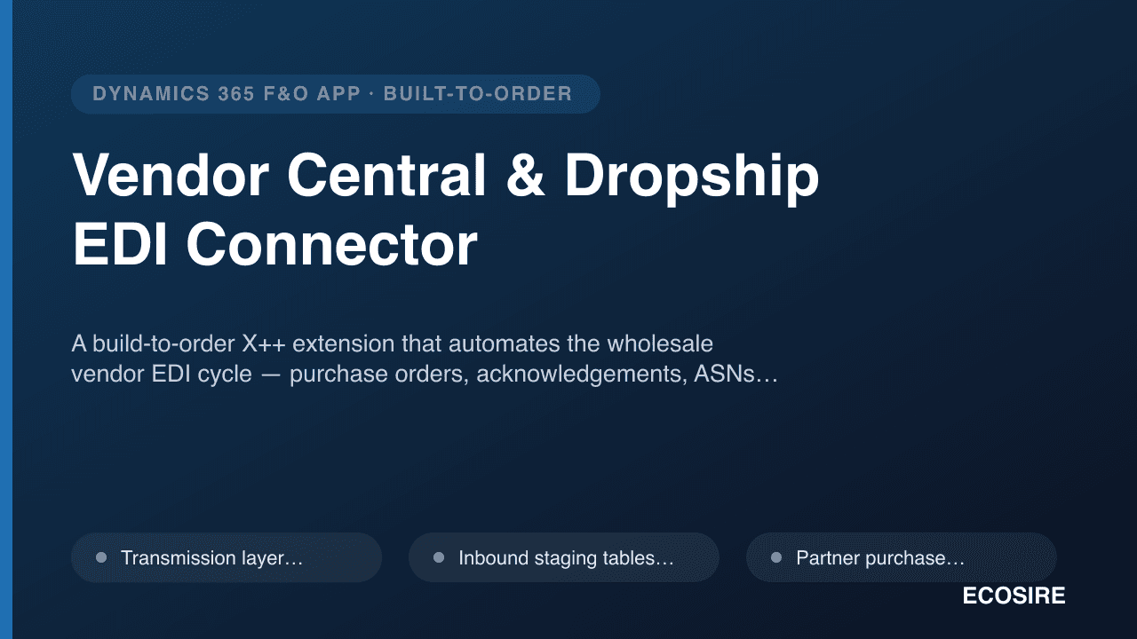 Vendor Central & Dropship EDI Connector
