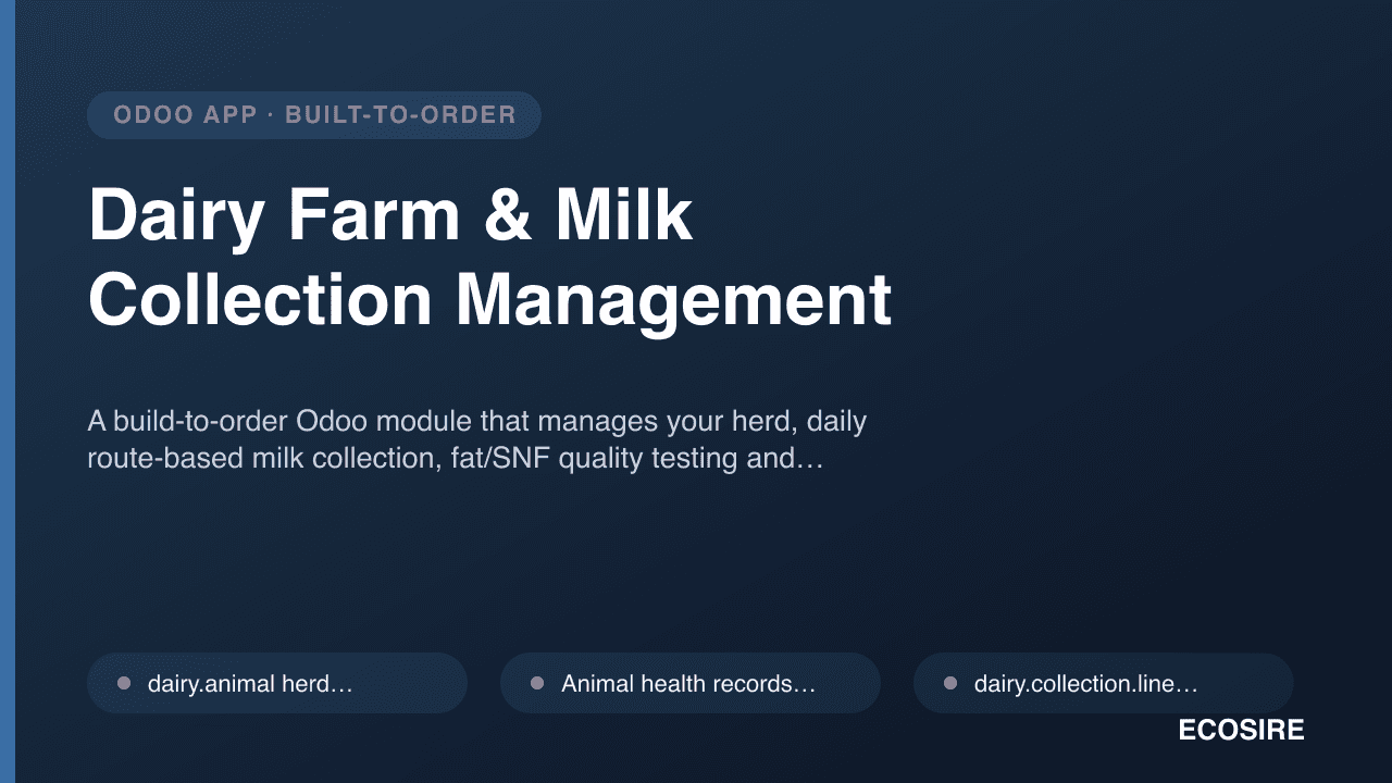Dairy Farm & Milk Collection Management