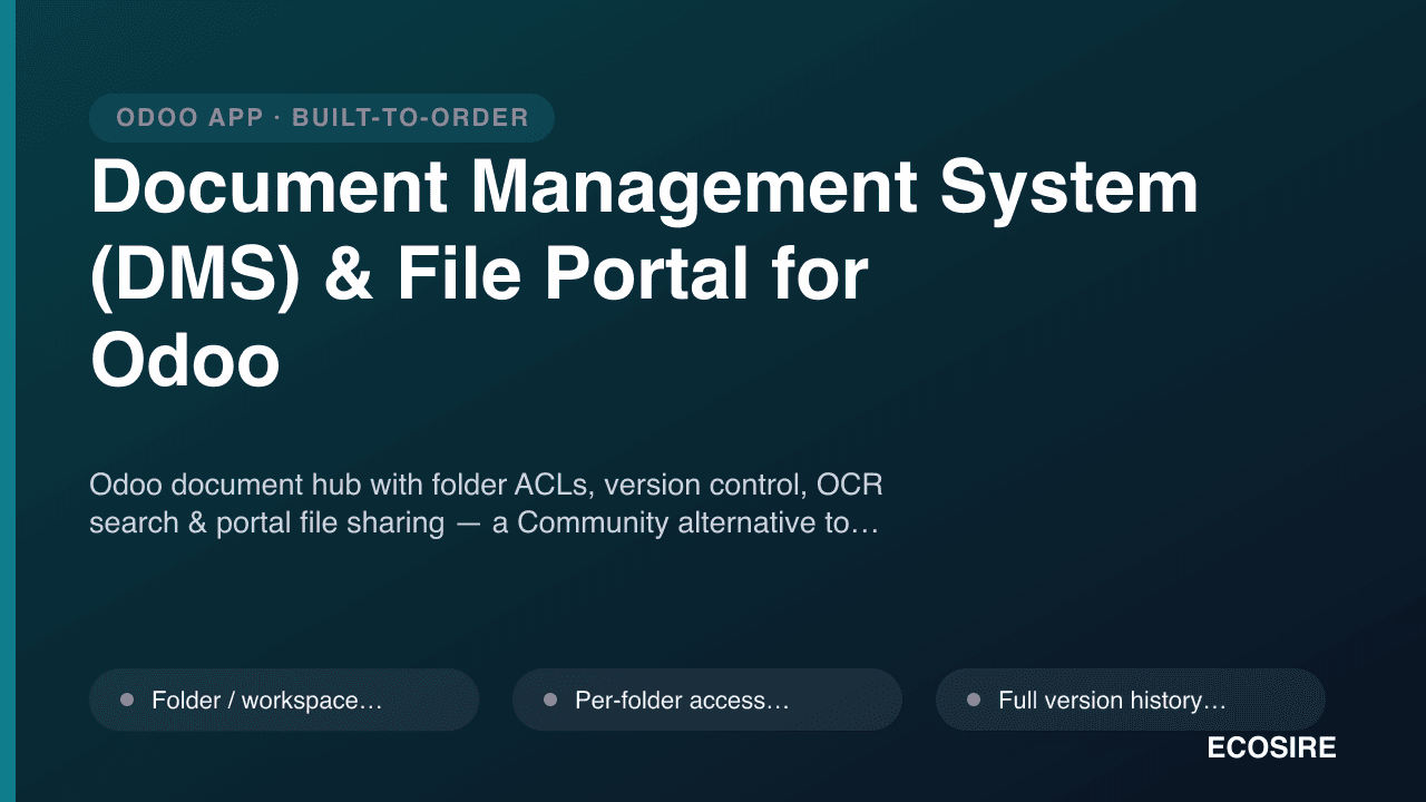 Document Management System (DMS) & File Portal for Odoo