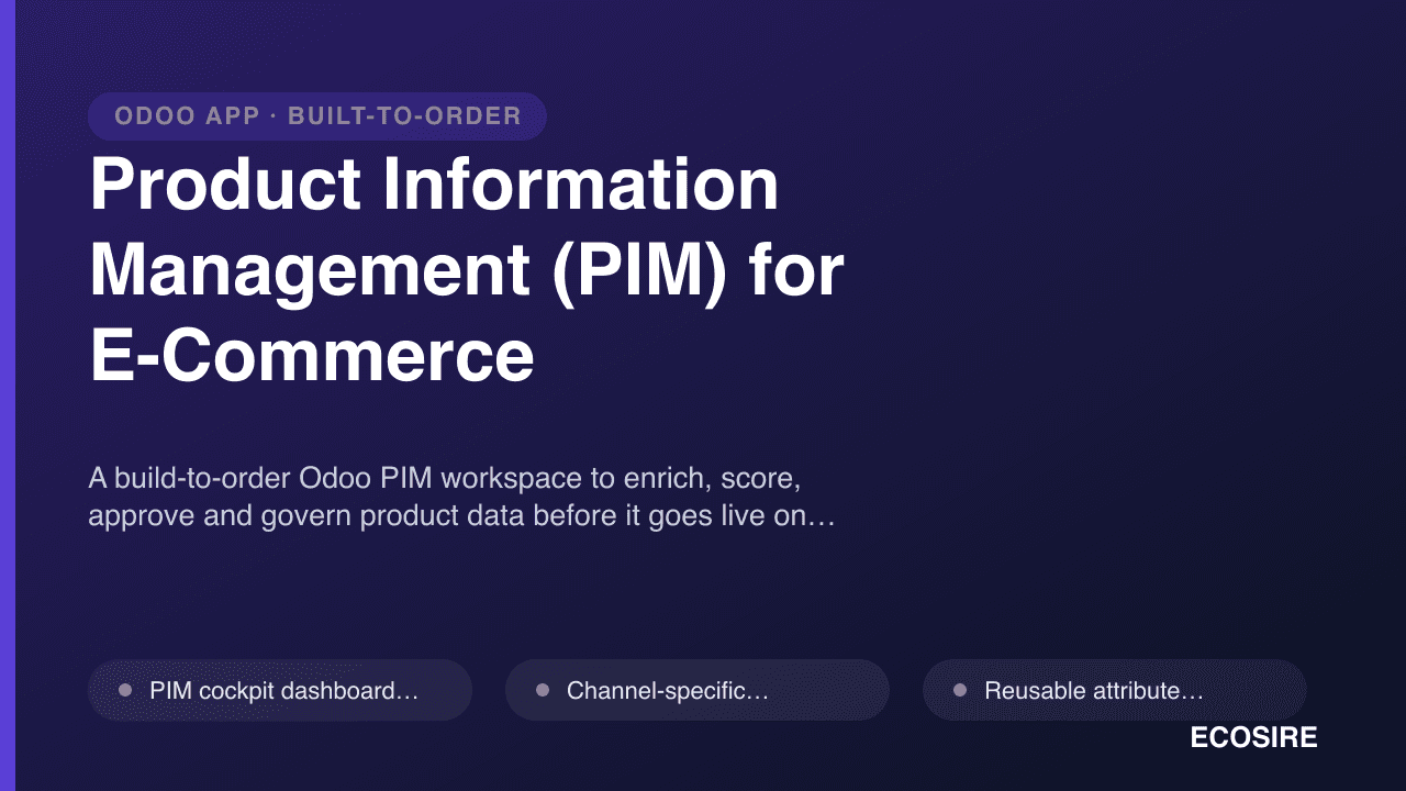 Product Information Management (PIM) for E-Commerce