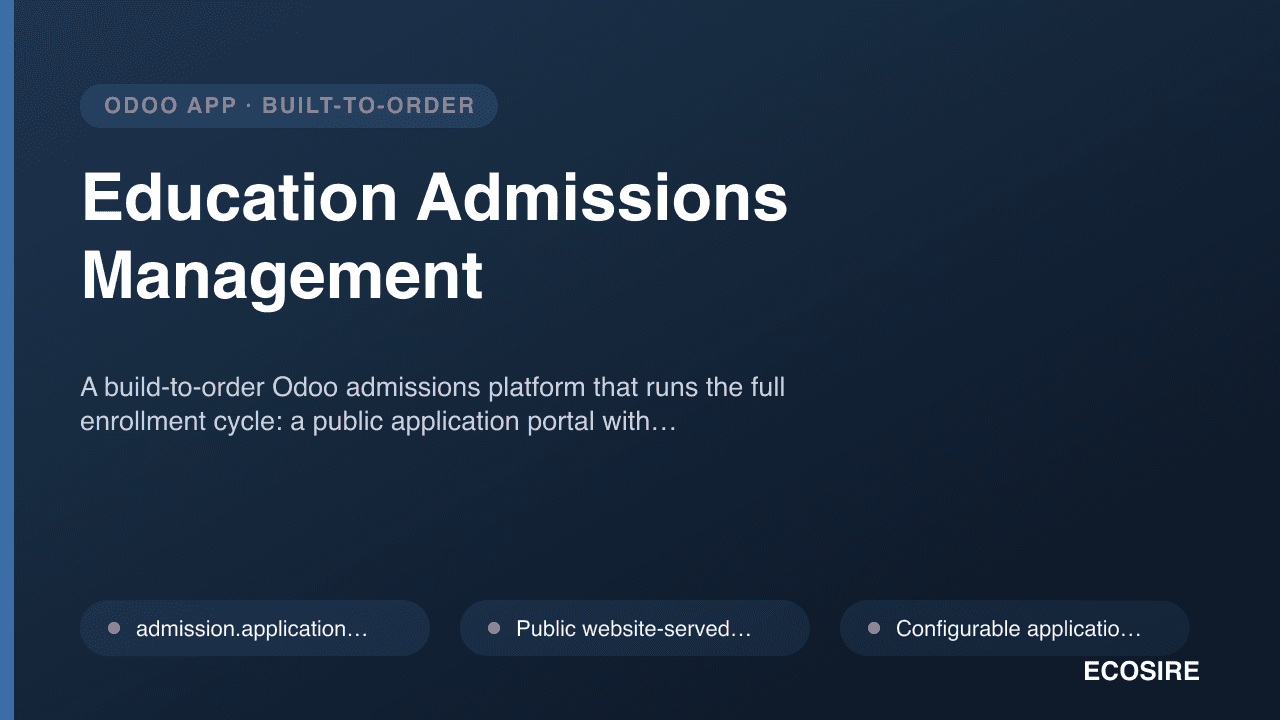 Education Admissions Management