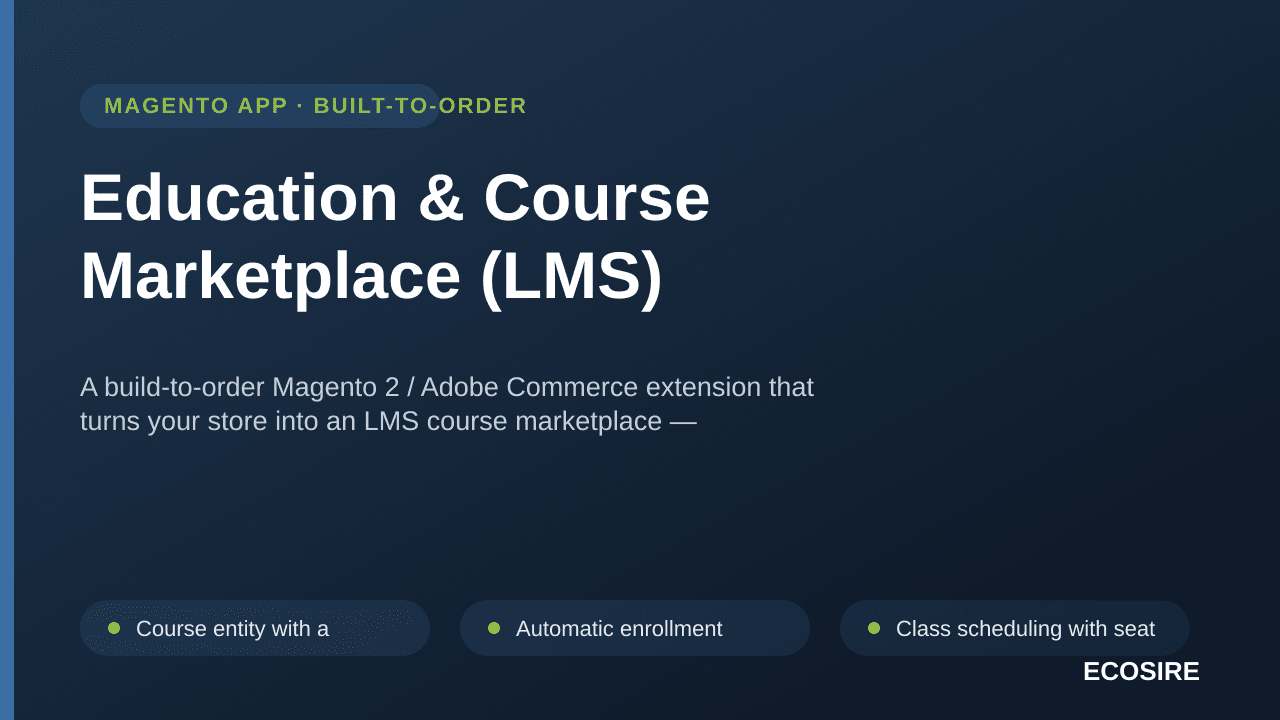 Education & Course Marketplace (LMS)