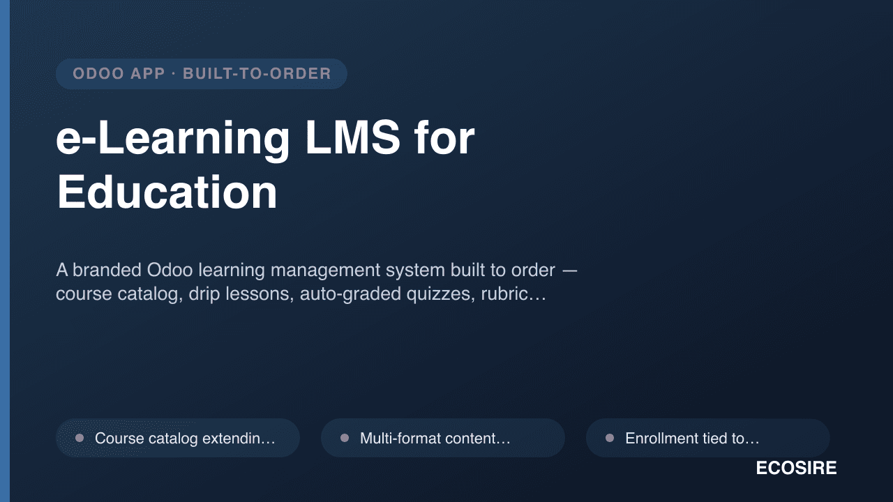 e-Learning LMS for Education