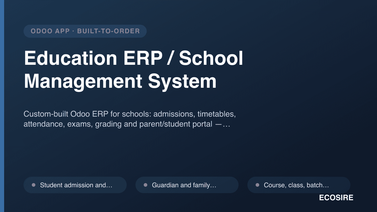 Education ERP / School Management System