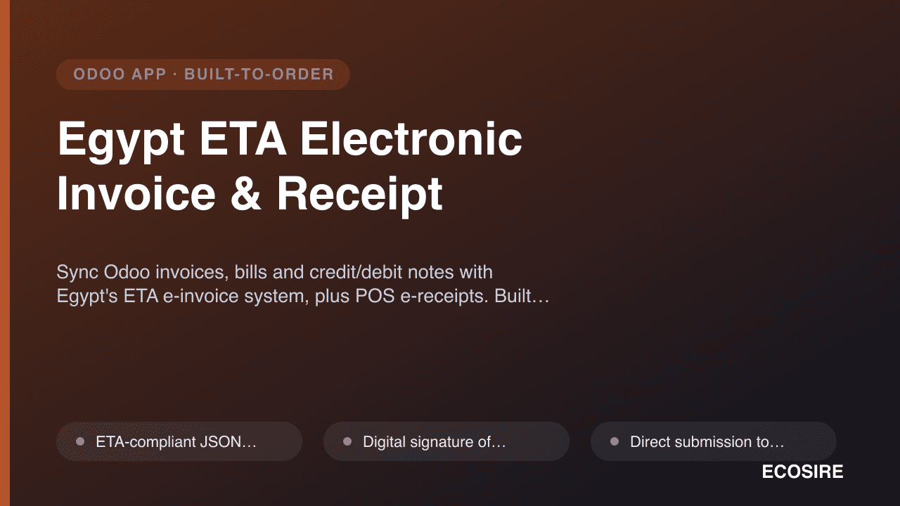 Egypt ETA Electronic Invoice & Receipt