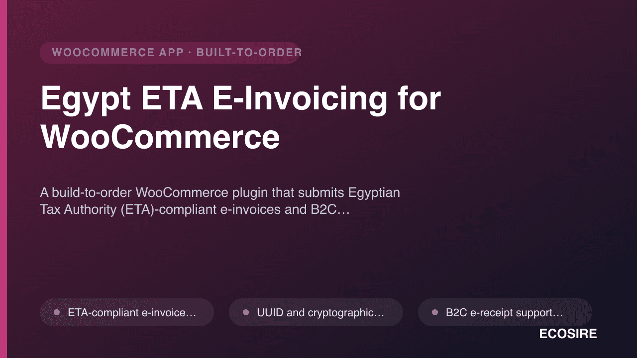 Egypt ETA E-Invoicing